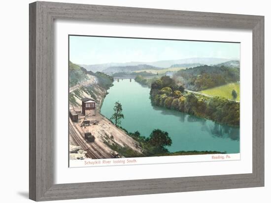 Shuykill River, Reading-null-Framed Art Print