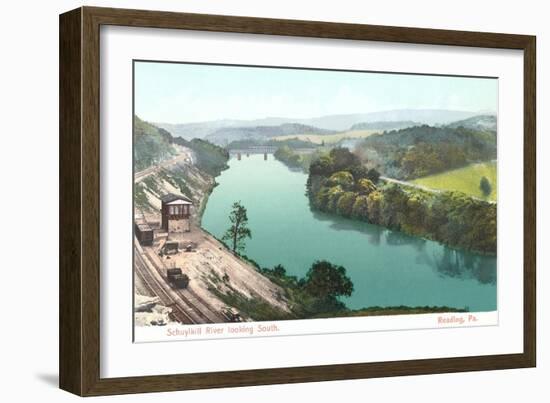 Shuykill River, Reading-null-Framed Art Print