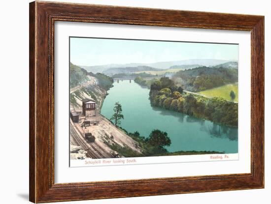 Shuykill River, Reading-null-Framed Art Print
