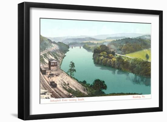 Shuykill River, Reading-null-Framed Art Print