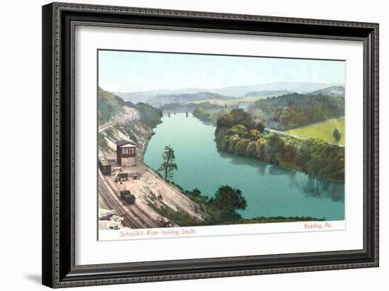 Shuykill River, Reading-null-Framed Art Print