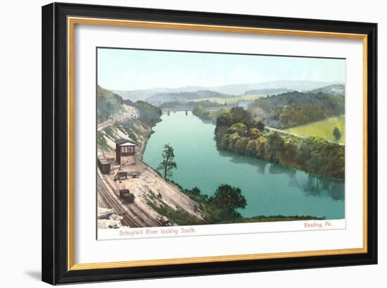 Shuykill River, Reading-null-Framed Art Print