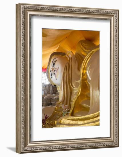 Shwe-Tha-Lyaung Reclining Buddha in Bago, Myanmar-Merrill Images-Framed Photographic Print
