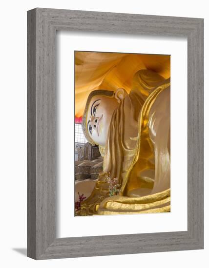 Shwe-Tha-Lyaung Reclining Buddha in Bago, Myanmar-Merrill Images-Framed Photographic Print