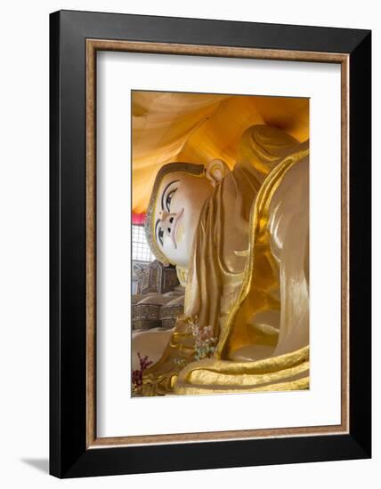 Shwe-Tha-Lyaung Reclining Buddha in Bago, Myanmar-Merrill Images-Framed Photographic Print