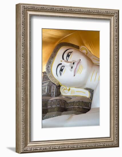 Shwe-Tha-Lyaung Reclining Buddha in Bago, Myanmar-Merrill Images-Framed Photographic Print