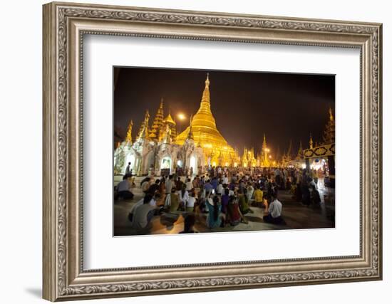 Shwedagon Pagoda, Yangon (Rangoon), Myanmar (Burma), Asia-Colin Brynn-Framed Photographic Print