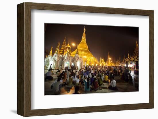 Shwedagon Pagoda, Yangon (Rangoon), Myanmar (Burma), Asia-Colin Brynn-Framed Photographic Print