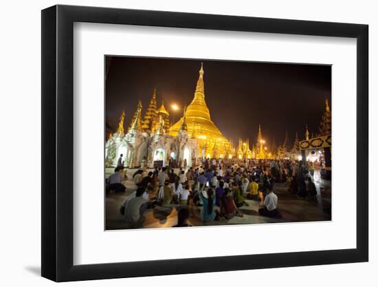 Shwedagon Pagoda, Yangon (Rangoon), Myanmar (Burma), Asia-Colin Brynn-Framed Photographic Print