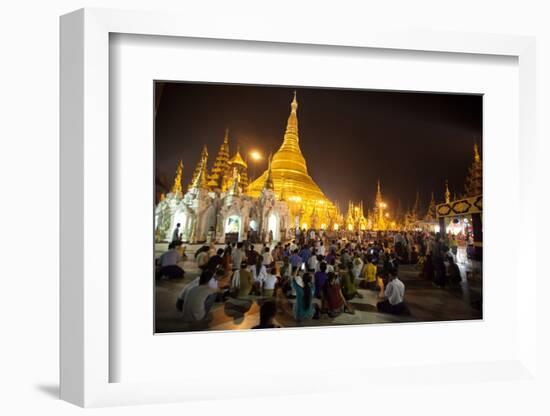 Shwedagon Pagoda, Yangon (Rangoon), Myanmar (Burma), Asia-Colin Brynn-Framed Photographic Print