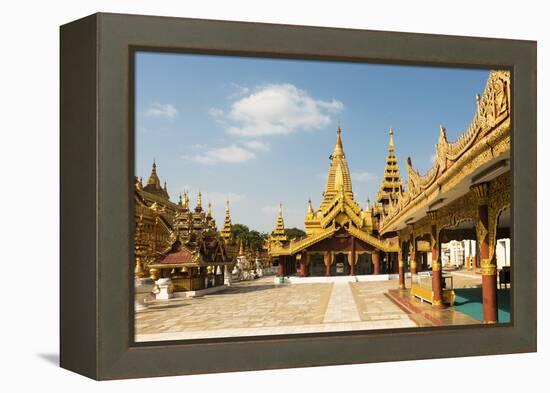 Shwezigon Pagoda, Bagan (Pagan), Myanmar (Burma), Asia-Jordan Banks-Framed Premier Image Canvas