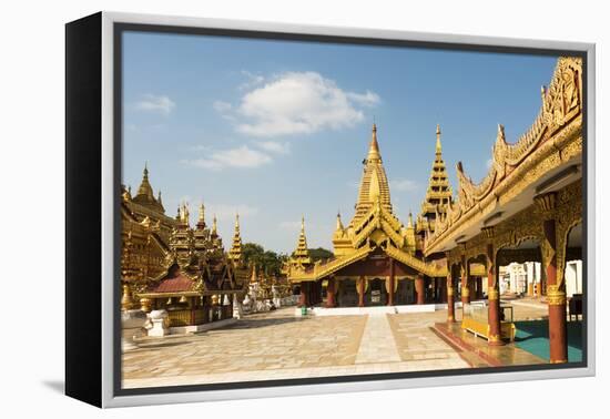 Shwezigon Pagoda, Bagan (Pagan), Myanmar (Burma), Asia-Jordan Banks-Framed Premier Image Canvas