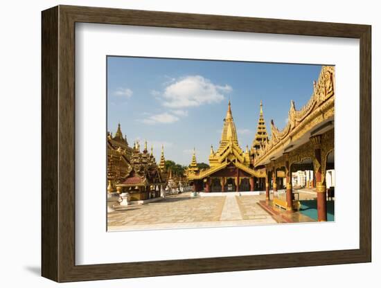 Shwezigon Pagoda, Bagan (Pagan), Myanmar (Burma), Asia-Jordan Banks-Framed Photographic Print