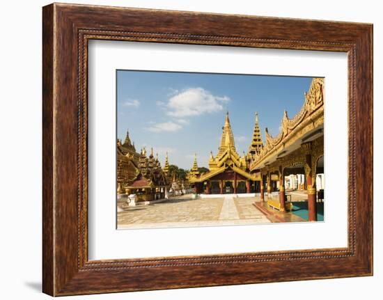 Shwezigon Pagoda, Bagan (Pagan), Myanmar (Burma), Asia-Jordan Banks-Framed Photographic Print