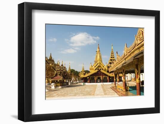 Shwezigon Pagoda, Bagan (Pagan), Myanmar (Burma), Asia-Jordan Banks-Framed Photographic Print