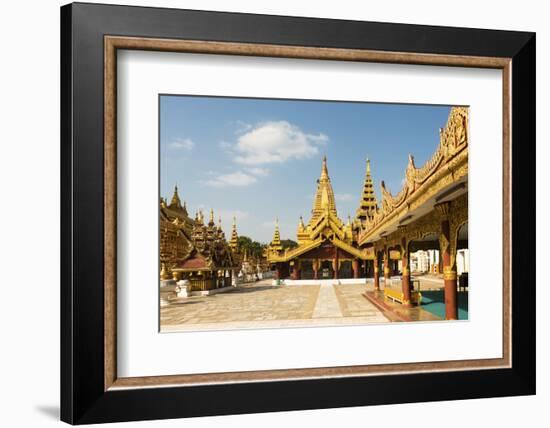 Shwezigon Pagoda, Bagan (Pagan), Myanmar (Burma), Asia-Jordan Banks-Framed Photographic Print