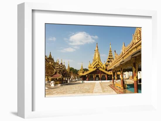 Shwezigon Pagoda, Bagan (Pagan), Myanmar (Burma), Asia-Jordan Banks-Framed Photographic Print