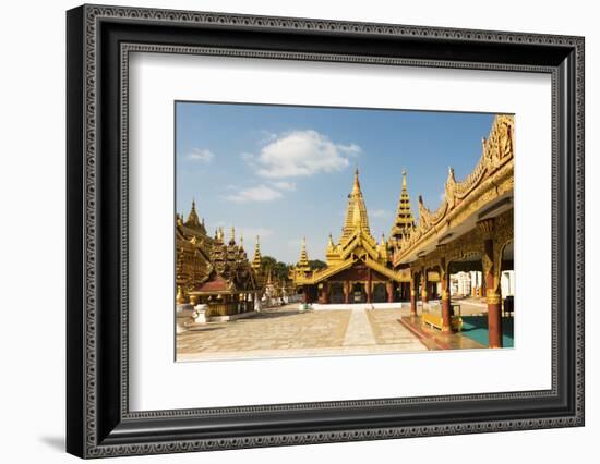 Shwezigon Pagoda, Bagan (Pagan), Myanmar (Burma), Asia-Jordan Banks-Framed Photographic Print