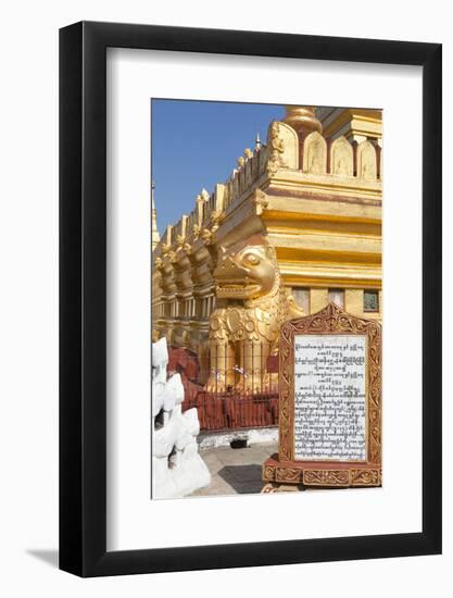 Shwezigon Temple in Bagan, Myanmar-Harry Marx-Framed Photographic Print