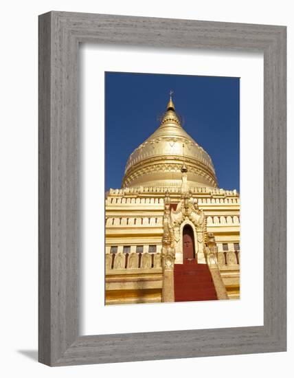 Shwezigon Temple in Bagan, Myanmar-Harry Marx-Framed Photographic Print