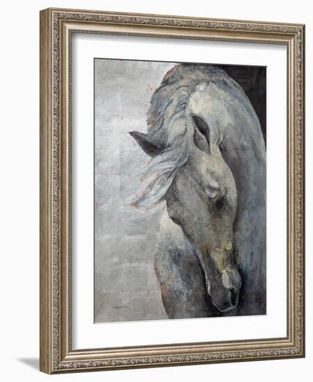 Shy Grey No Tear-Albena Hristova-Framed Art Print