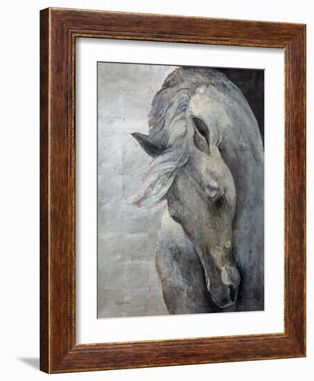 Shy Grey No Tear-Albena Hristova-Framed Art Print