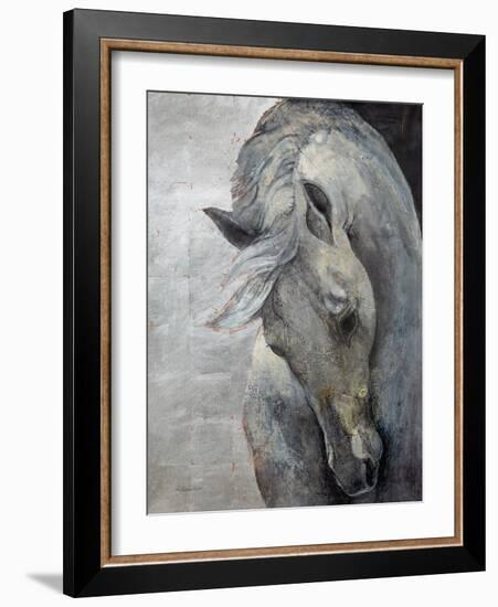 Shy Grey No Tear-Albena Hristova-Framed Art Print