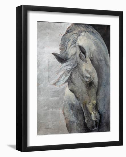 Shy Grey No Tear-Albena Hristova-Framed Art Print