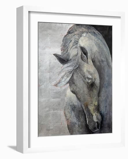 Shy Grey No Tear-Albena Hristova-Framed Art Print