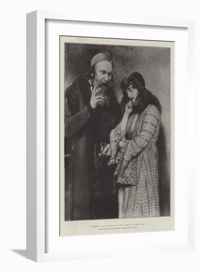 Shylock and Jessica, in the Exhibition of the Royal Institute of Painters in Water Colours-Sir James Dromgole Linton-Framed Giclee Print