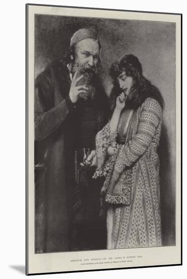 Shylock and Jessica, in the Exhibition of the Royal Institute of Painters in Water Colours-Sir James Dromgole Linton-Mounted Giclee Print