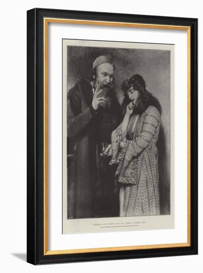 Shylock and Jessica, in the Exhibition of the Royal Institute of Painters in Water Colours-Sir James Dromgole Linton-Framed Giclee Print