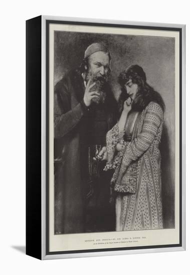 Shylock and Jessica, in the Exhibition of the Royal Institute of Painters in Water Colours-Sir James Dromgole Linton-Framed Premier Image Canvas