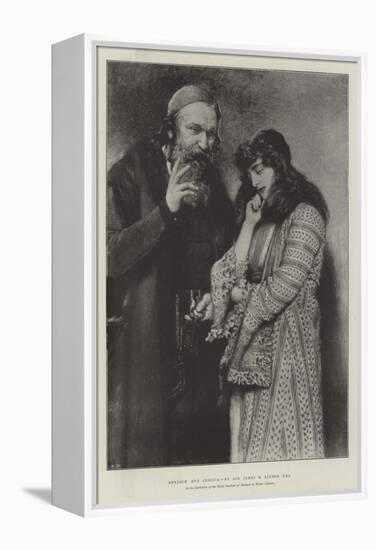 Shylock and Jessica, in the Exhibition of the Royal Institute of Painters in Water Colours-Sir James Dromgole Linton-Framed Premier Image Canvas