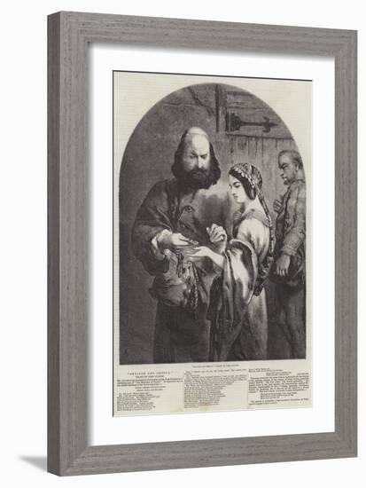 Shylock and Jessica-Sir John Gilbert-Framed Giclee Print