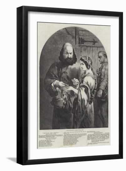 Shylock and Jessica-Sir John Gilbert-Framed Giclee Print