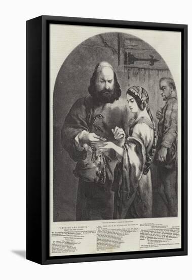 Shylock and Jessica-Sir John Gilbert-Framed Premier Image Canvas