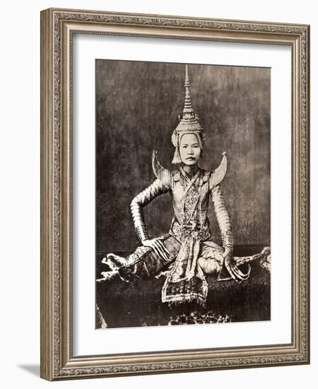 Siam: Dancer, C1870-null-Framed Photographic Print