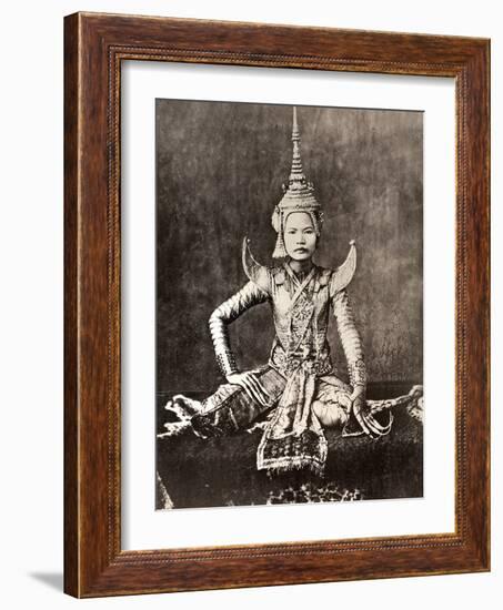 Siam: Dancer, C1870-null-Framed Photographic Print