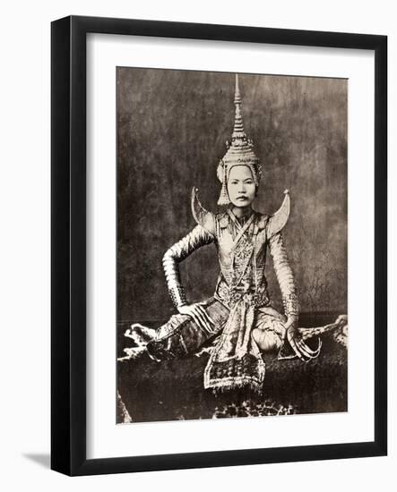 Siam: Dancer, C1870-null-Framed Photographic Print