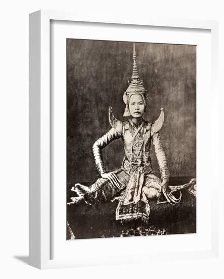 Siam: Dancer, C1870-null-Framed Photographic Print