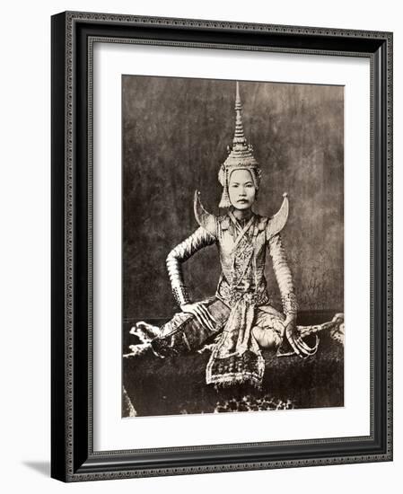 Siam: Dancer, C1870-null-Framed Photographic Print