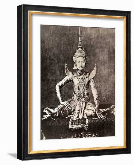 Siam: Dancer, C1870-null-Framed Photographic Print