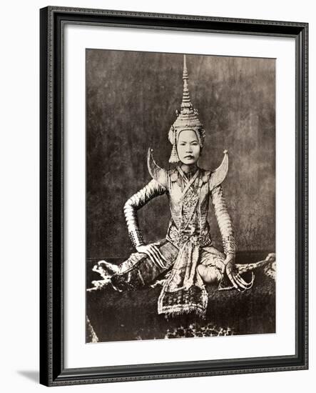 Siam: Dancer, C1870-null-Framed Photographic Print