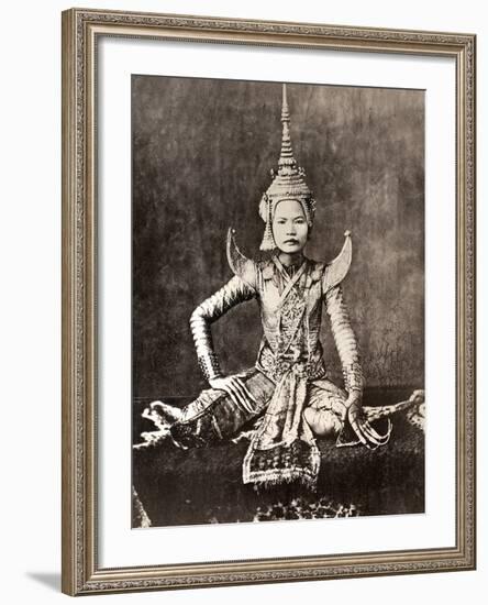 Siam: Dancer, C1870-null-Framed Photographic Print