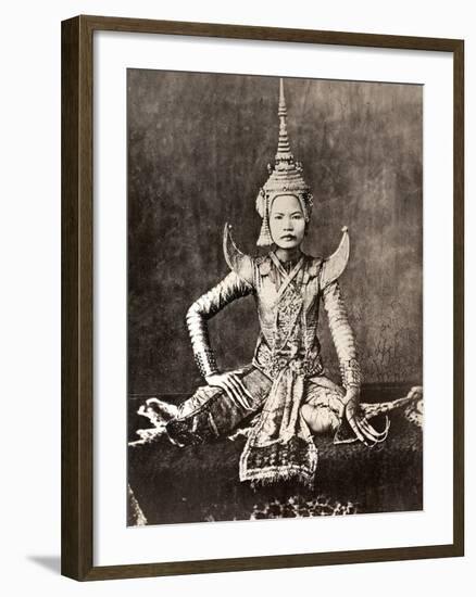 Siam: Dancer, C1870-null-Framed Photographic Print