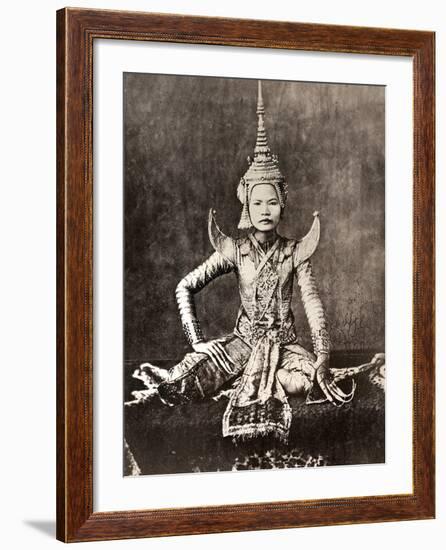 Siam: Dancer, C1870-null-Framed Photographic Print