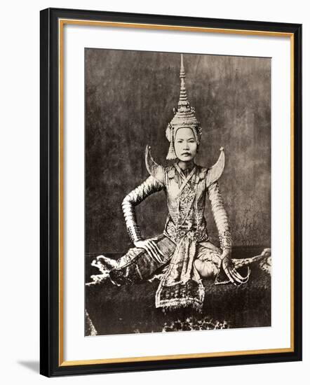 Siam: Dancer, C1870-null-Framed Photographic Print