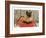 Siamese Cat on Pillow-null-Framed Art Print