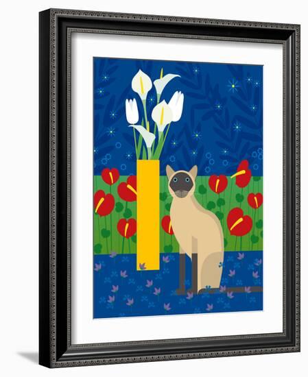 Siamese Cat-Artistan-Framed Photographic Print